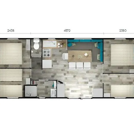 キャンプ場 Mobil-home Spacieuse Avec Terrasse A - Api-1-52-422