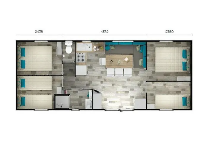Camping Mobil-home Spacieuse Avec Terrasse à - Api-1-52-422